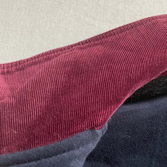 Ted Baker Quilted Jersey Cotton Navy Elbow Patches Bomber Jacket Sz 4(Sz M) - Picture 6 of 13